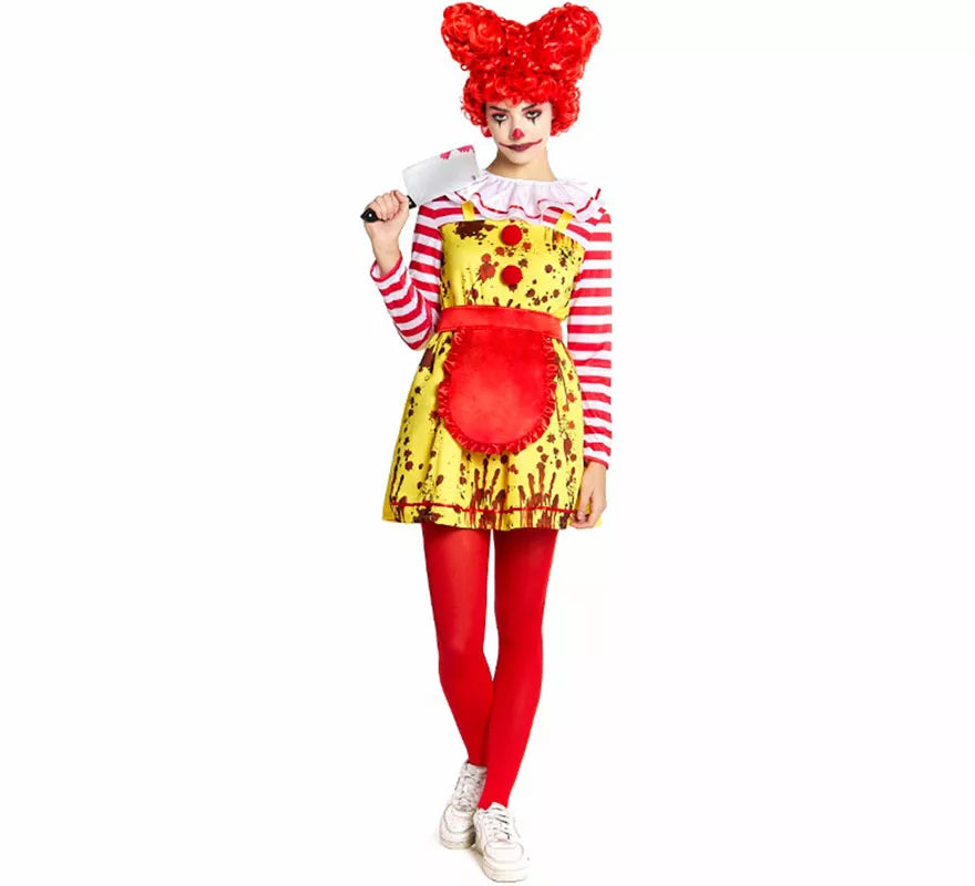Translation missing: it.Disfraz de Payasa de Hamburguesa Sádica para mujer