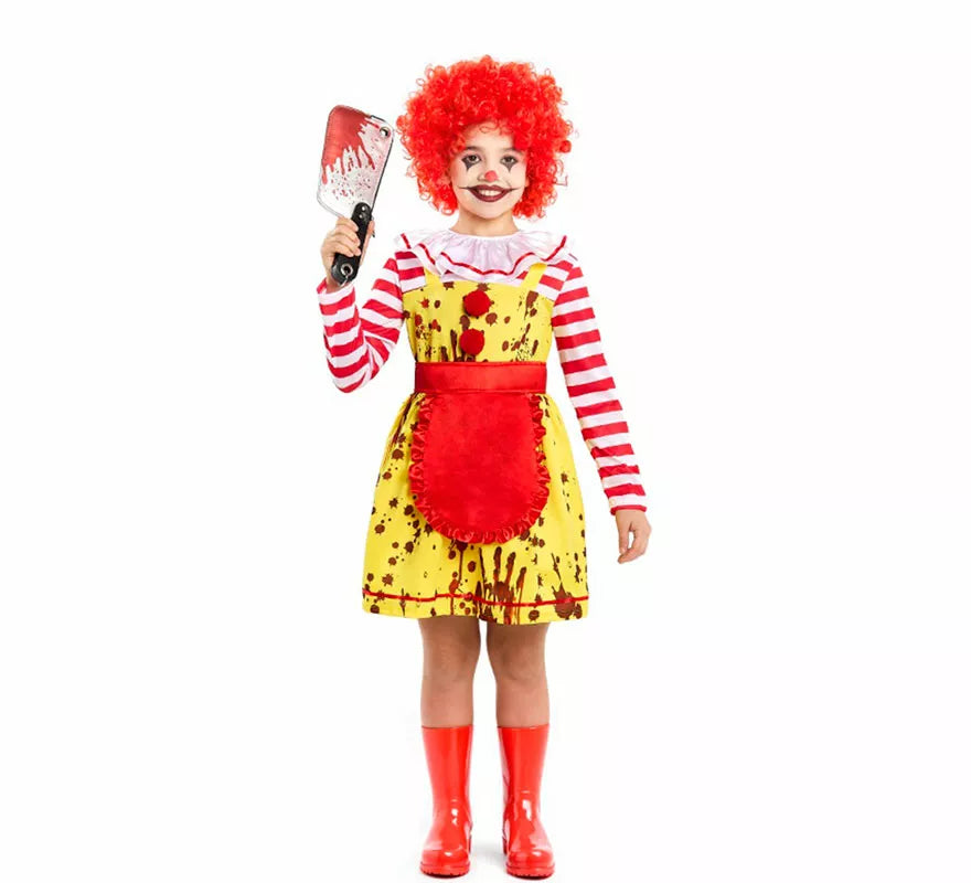 Translation missing: it.Disfraz de Payasa de Hamburguesa Sádica para niña