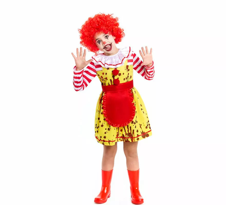 Translation missing: it.Disfraz de Payasa de Hamburguesa Sádica para niña