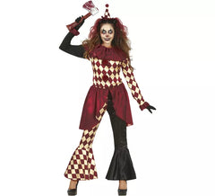 Costume da Clown dell'orrore scozzese da donna