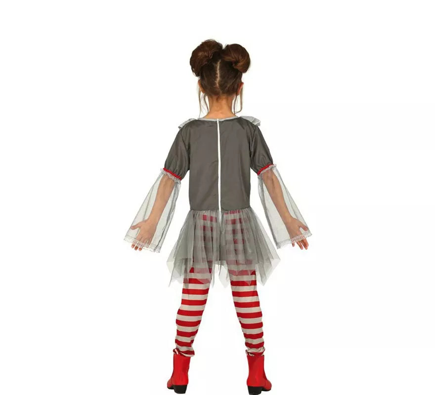 Translation missing: it.Disfraz de Payasa del Miedo para niña