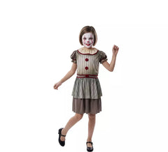 Costume da Pagliaccia del terrore per bambina