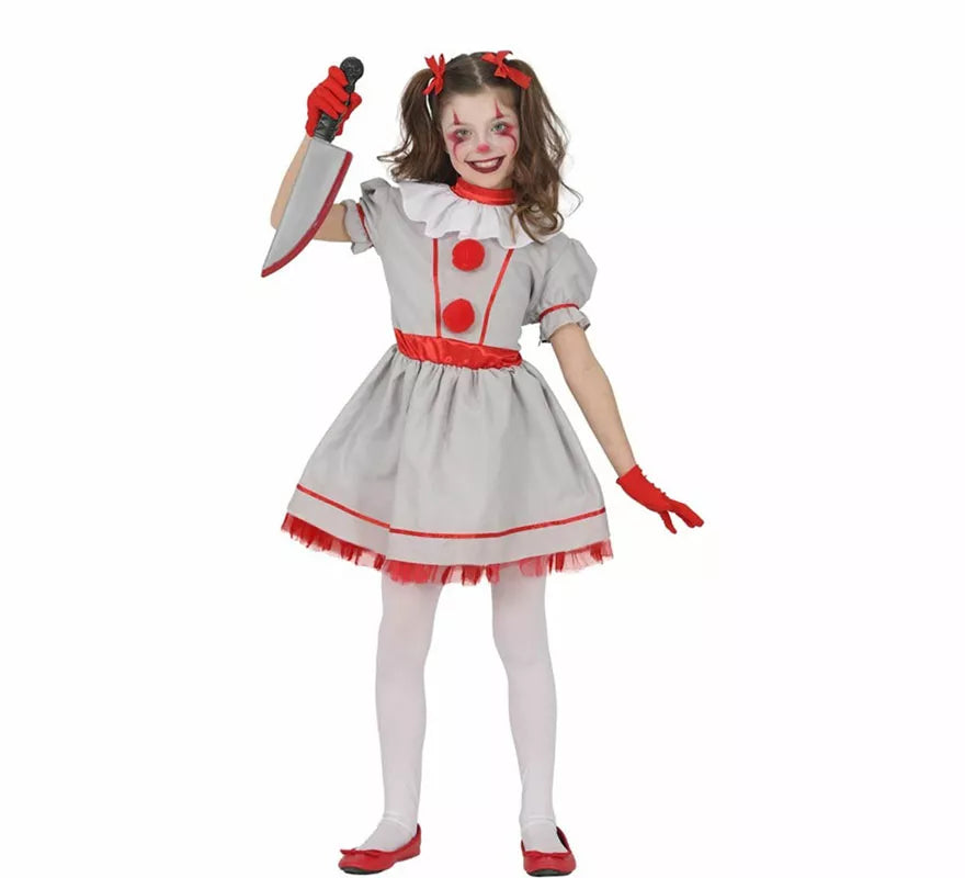 Translation missing: it.Disfraz de Payasa del Terror para niña