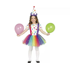 Costume da Clown arcobaleno per bambine