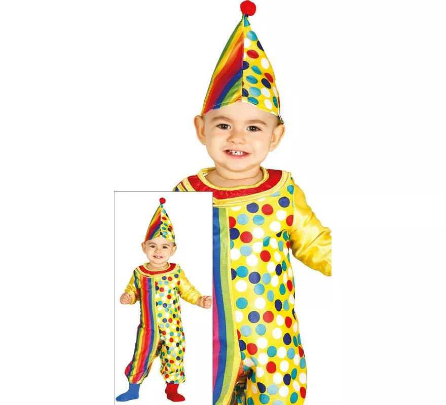 Disfraz de Payasito multicolor para bebé