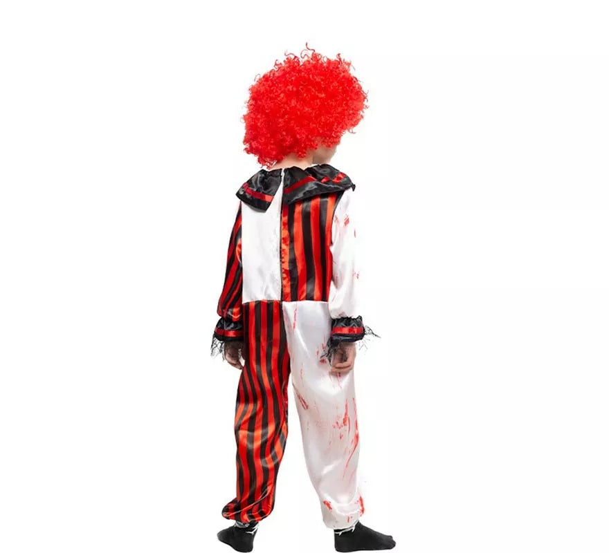 Translation missing: it.Disfraz de Payaso a Rayas con Sangre para niños