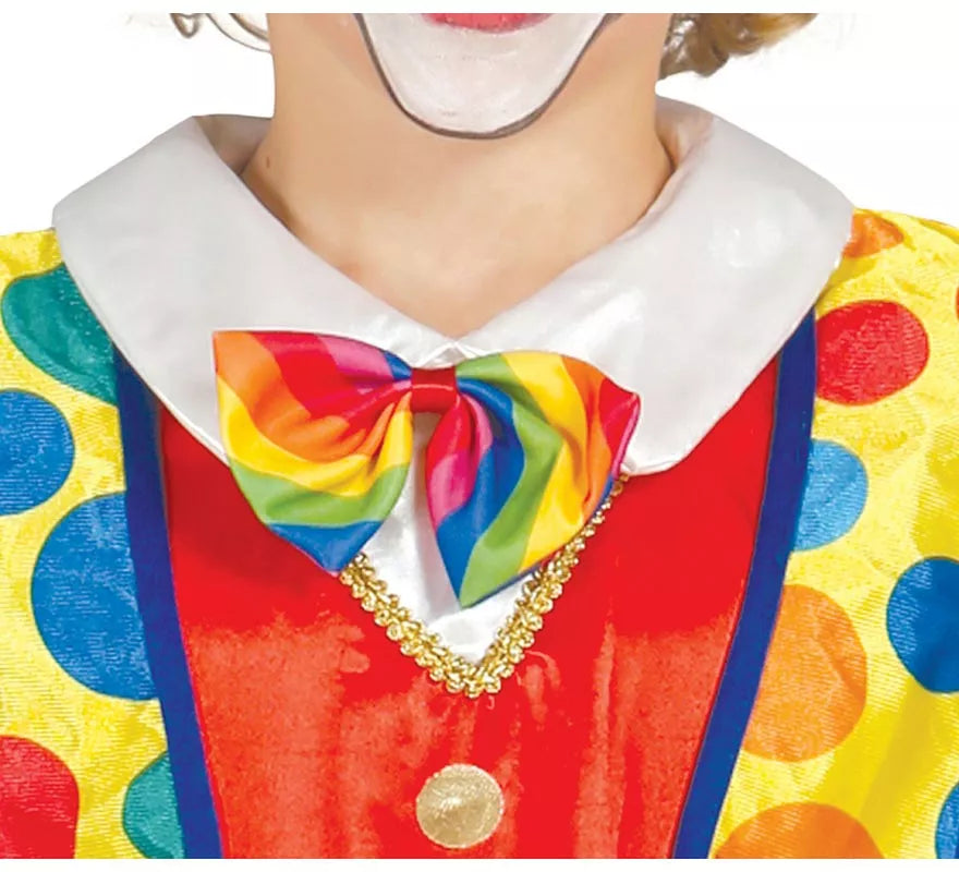 Translation missing: it.Disfraz de Payaso a rayas multicolores para niño