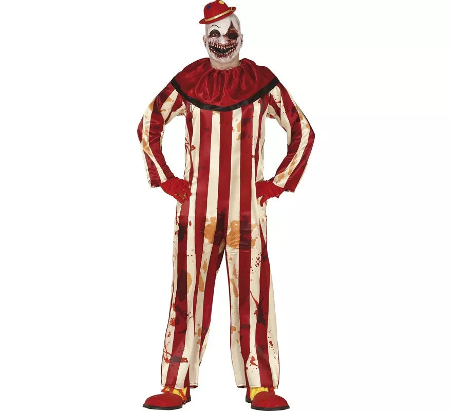 Translation missing: it.Disfraz de Payaso a Rayas para hombre