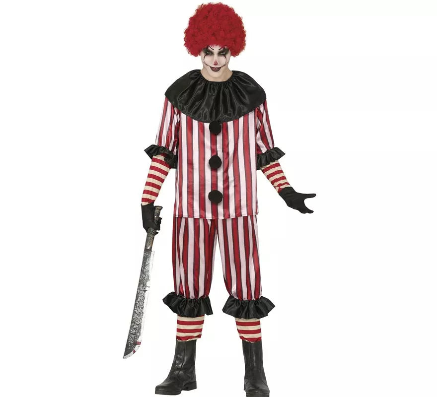 Translation missing: it.Disfraz de Payaso a Rayas para hombre