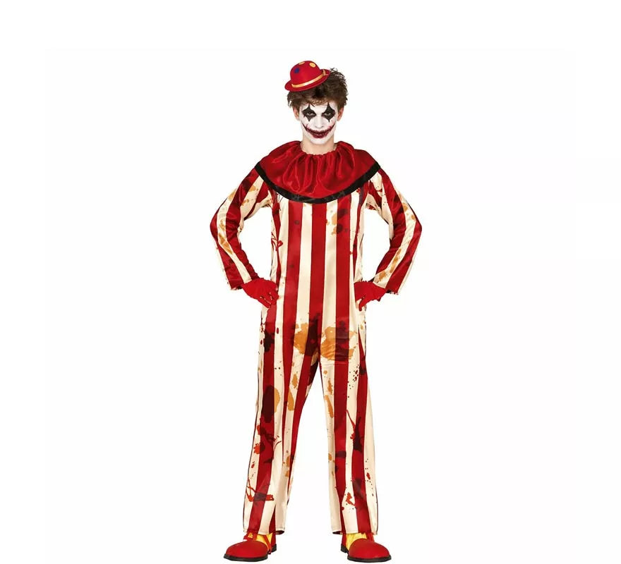 Translation missing: it.Disfraz de Payaso a Rayas para hombre
