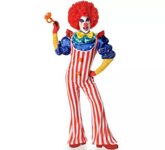 Costume da clown a righe da uomo