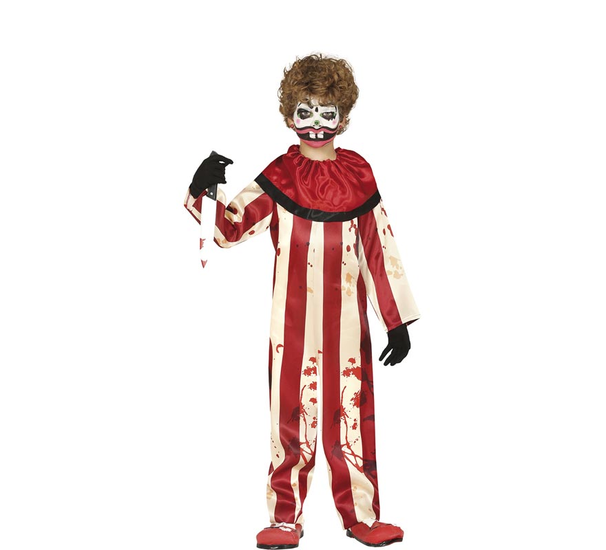 Translation missing: it.Disfraz de Payaso a Rayas para niño
