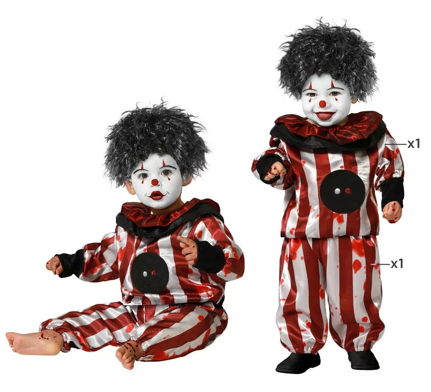 Translation missing: it.Disfraz de Payaso a rayas para niño y bebé