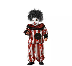 Disfraz de Payaso a rayas para niño y bebé