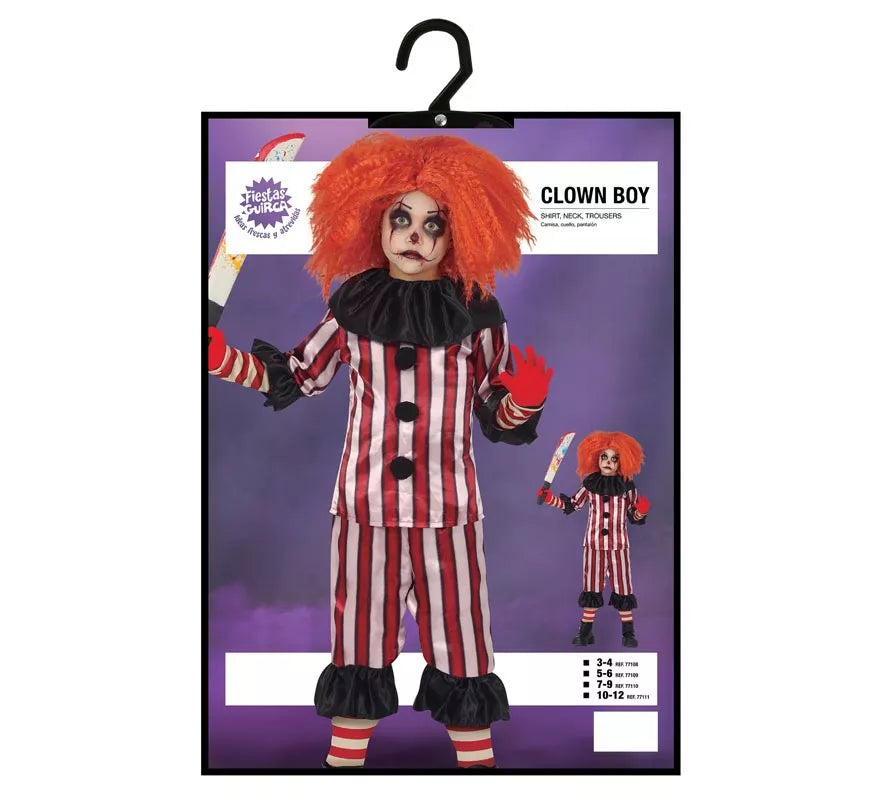 Translation missing: es.Disfraz de Payaso a Rayas para niños