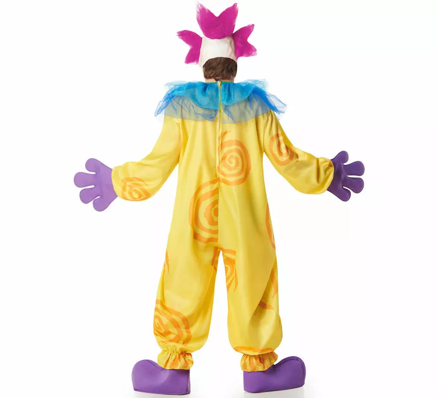Translation missing: it.Disfraz de Payaso Asesino Aterrador amarillo para hombre