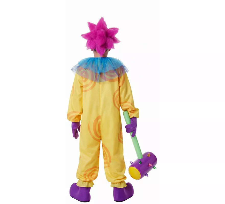 Translation missing: it.Disfraz de Payaso Asesino Aterrador amarillo para niño