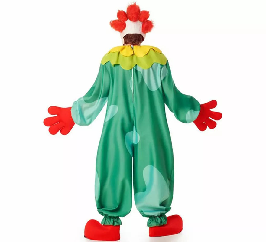Translation missing: it.Disfraz de Payaso Asesino Aterrador verde para hombre