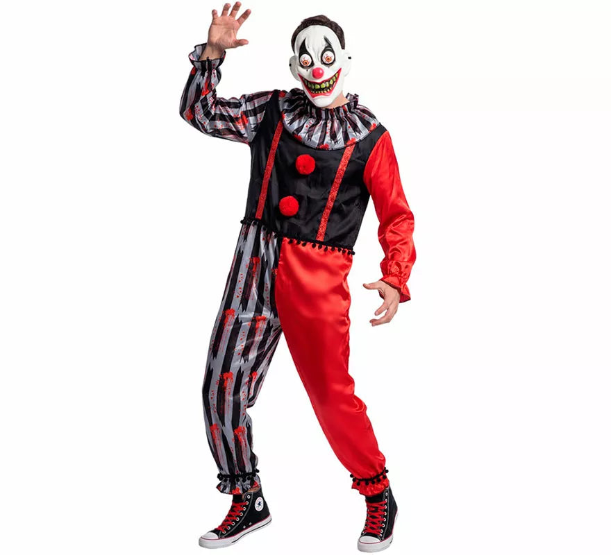 Translation missing: it.Disfraz de Payaso Asesino Loco para hombre