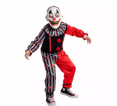 Costume da Clown Assassino Folle con Maschera per bambino