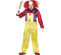 Costume da clown killer per un uomo