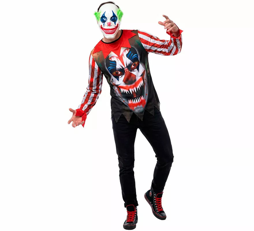 Translation missing: it.Disfraz de Payaso Asesino Sonriente para hombre