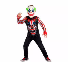 Costume da Clown Assassino Sorridente con Maschera per bambino