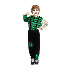Costume da Clown Killer verde e nero per bambino