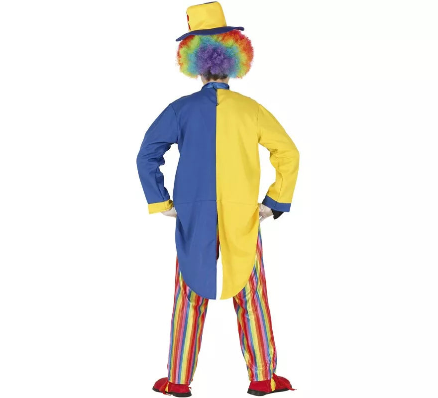 Translation missing: es.Disfraz de Payaso Azul y Amarillo para hombre