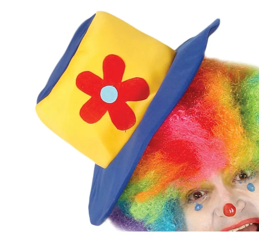Disfraz de Payaso Azul y Amarillo para hombre