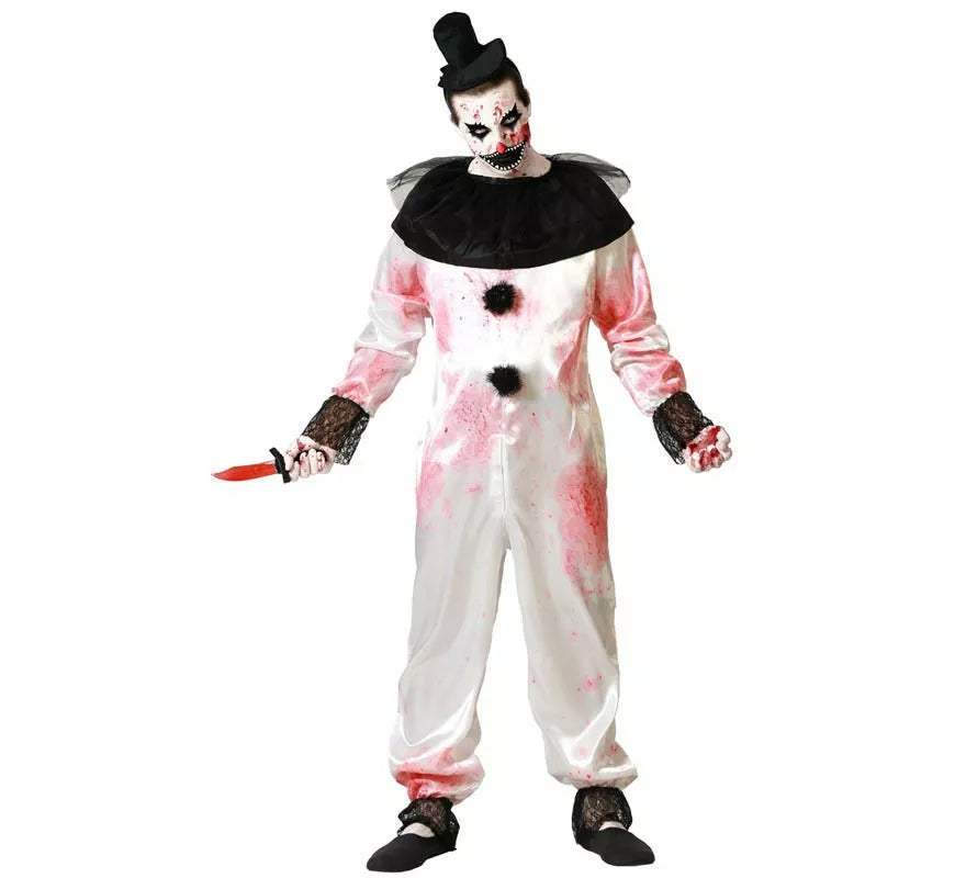 Translation missing: es.Disfraz de Payaso Blanco para hombre