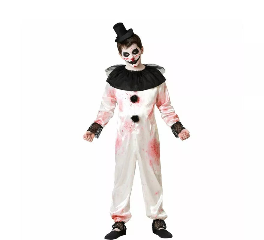 Translation missing: es.Disfraz de Payaso Blanco para hombre