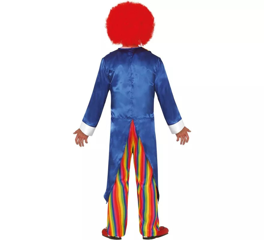 Translation missing: es.Disfraz de Payaso Chaqué Azul para hombre