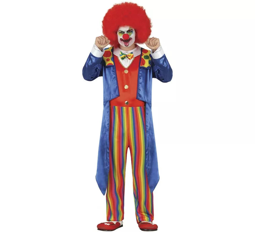 Translation missing: es.Disfraz de Payaso Chaqué Azul para hombre