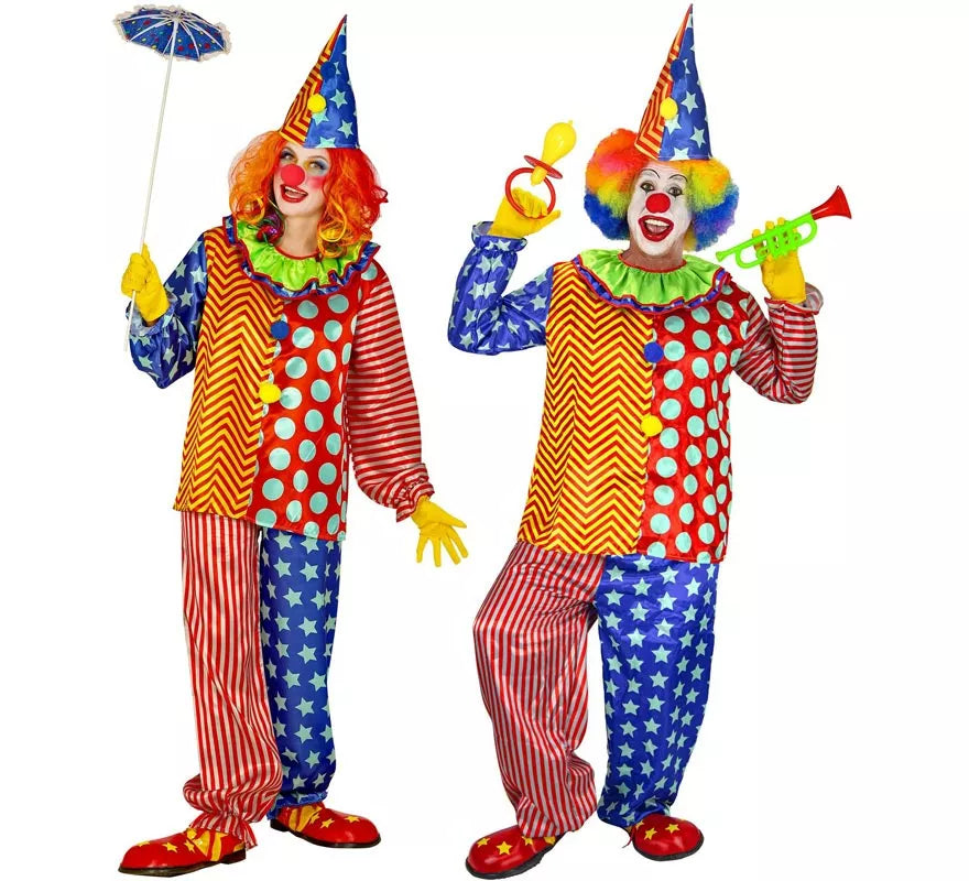 Translation missing: it.Disfraz de Payaso Colorines para hombre