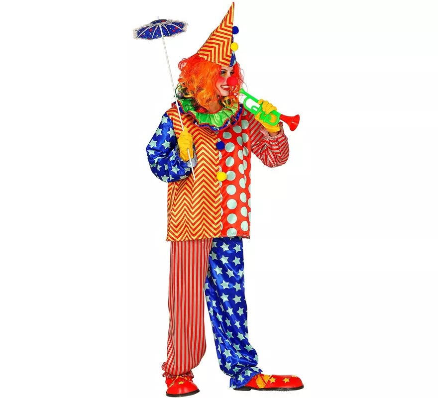 Translation missing: it.Disfraz de Payaso Colorines para hombre