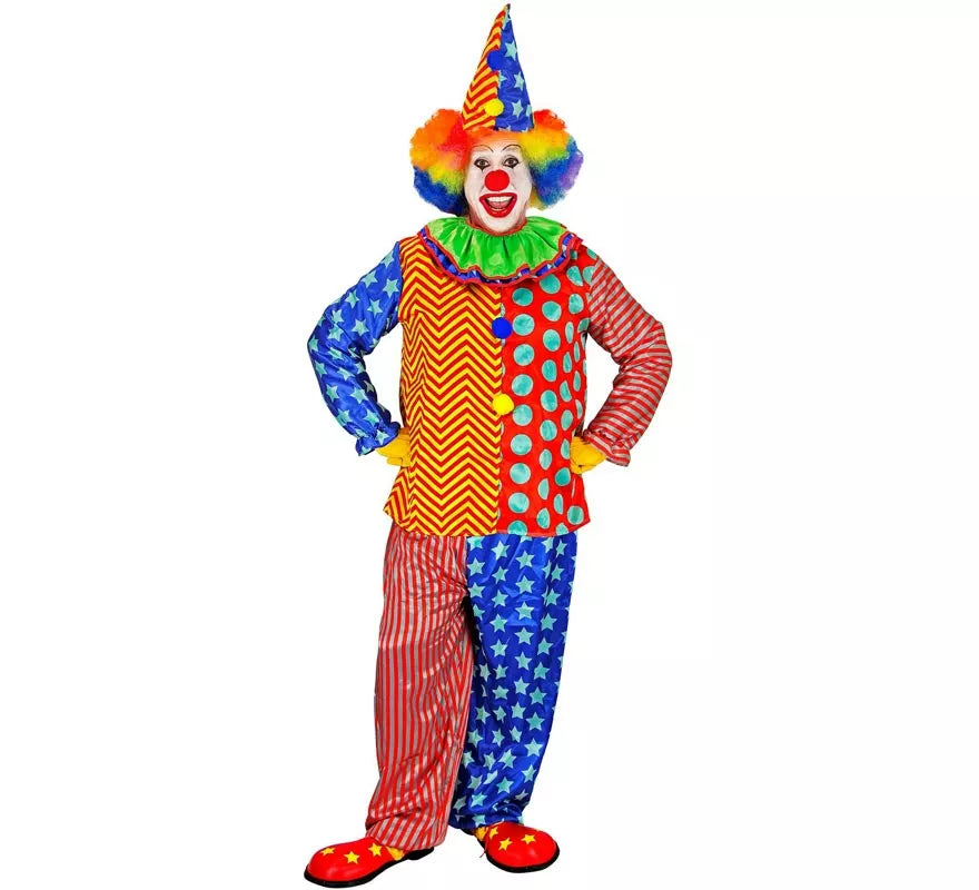Disfraz de Payaso Colorines para hombre