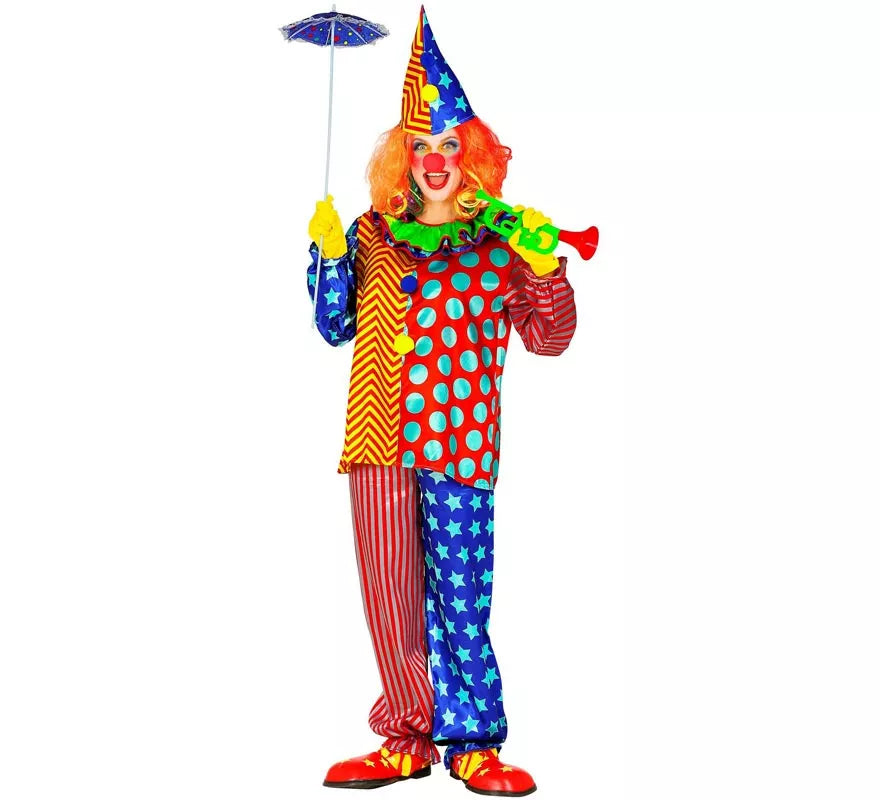 Translation missing: it.Disfraz de Payaso Colorines para hombre