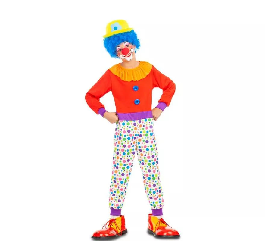 Translation missing: it.Disfraz de Payaso con Lunares para niño