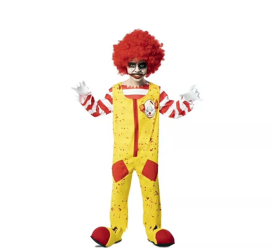 Translation missing: it.Disfraz de Payaso de Hamburguesa Asesino para niño