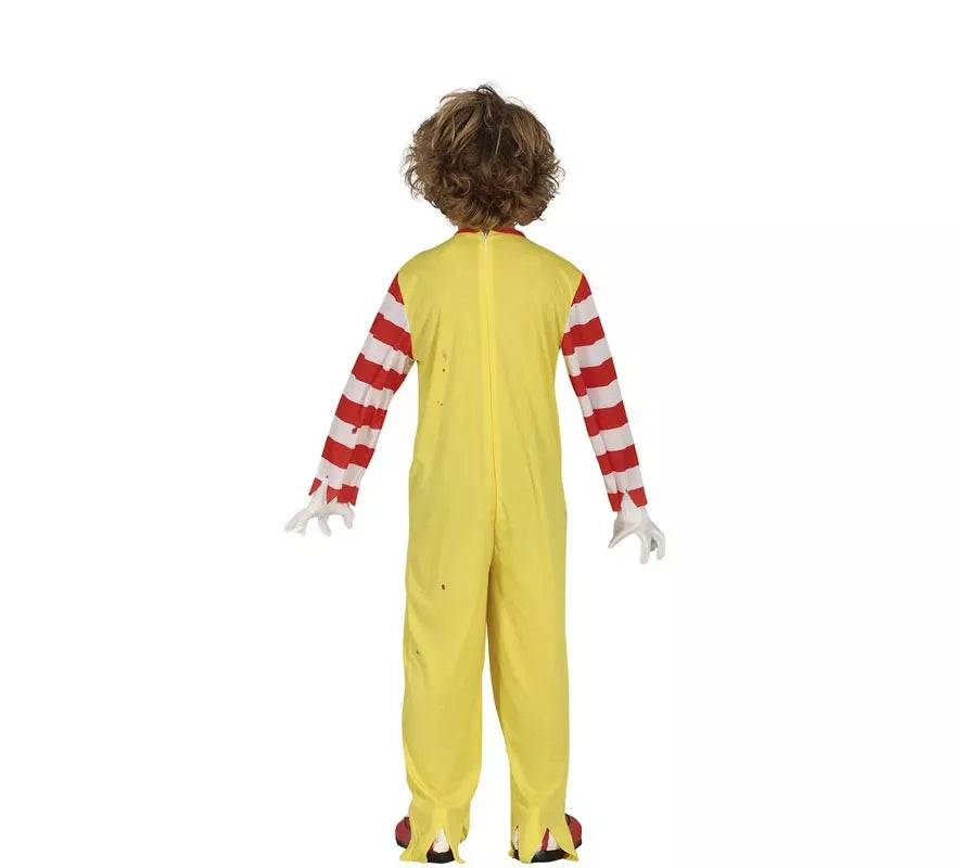 Disfraz de Payaso de Hamburguesa Asesino para niño