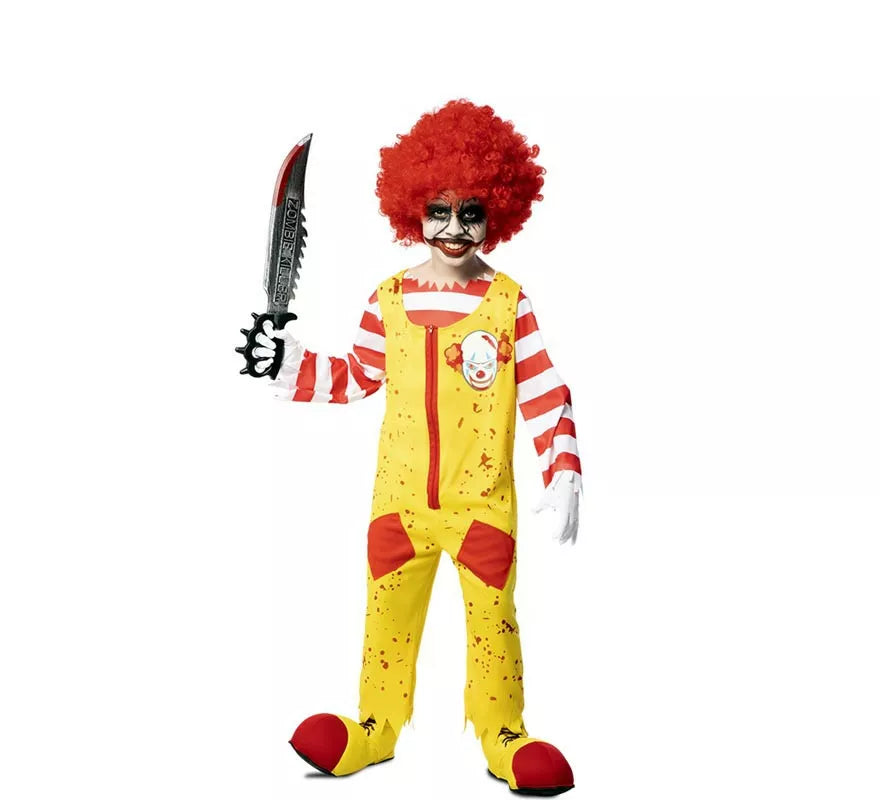 Translation missing: es.Disfraz de Payaso de Hamburguesa Asesino para niño