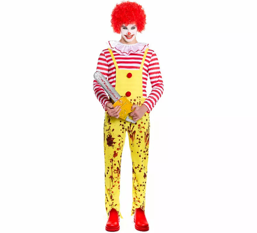 Translation missing: it.Disfraz de Payaso de Hamburguesa Sádico para hombre