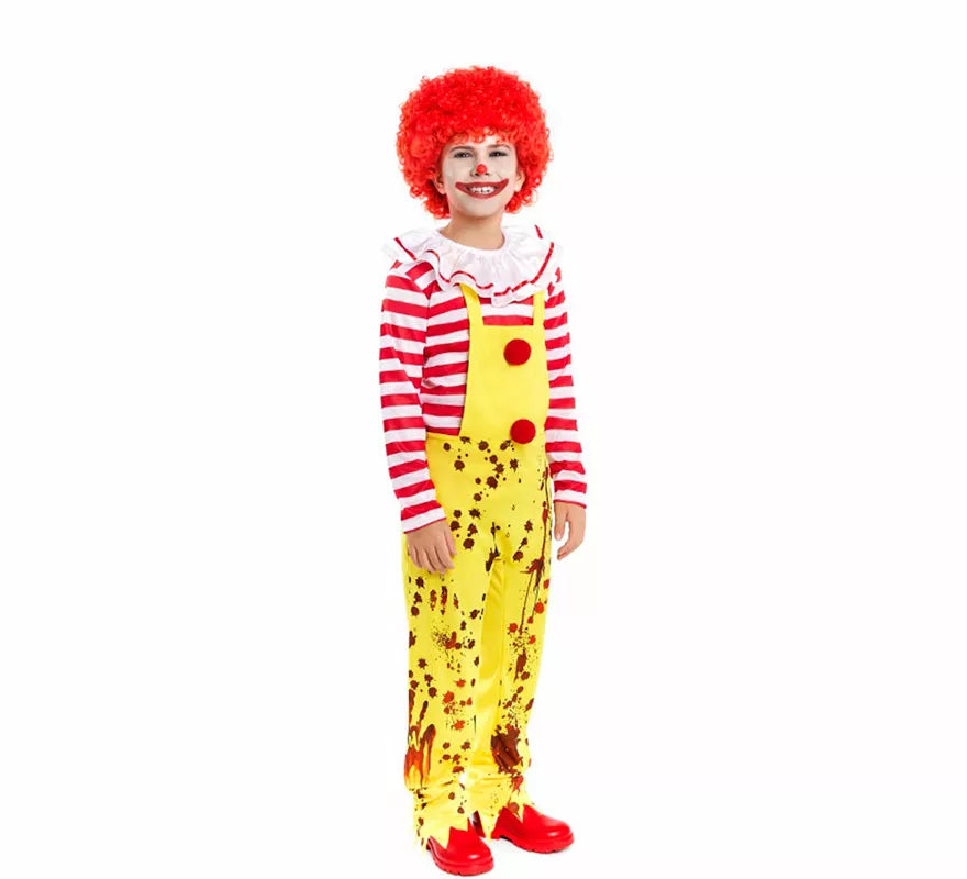 Translation missing: es.Disfraz de Payaso de Hamburguesa Sádico para niño