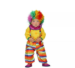 Costume da clown bambino a strisce