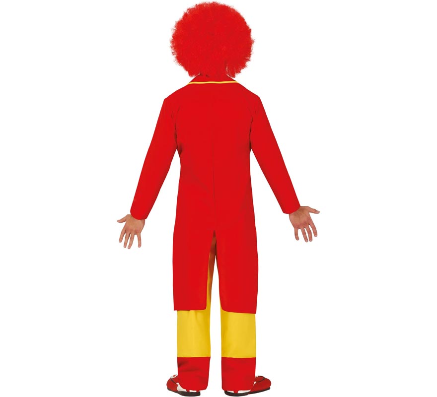 Translation missing: it.Disfraz de Payaso de Traje Rojo y Amarillo para hombre