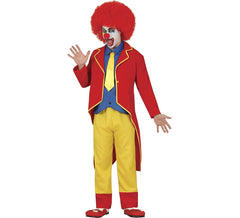 Clown costume rosso e tuta gialla Men
