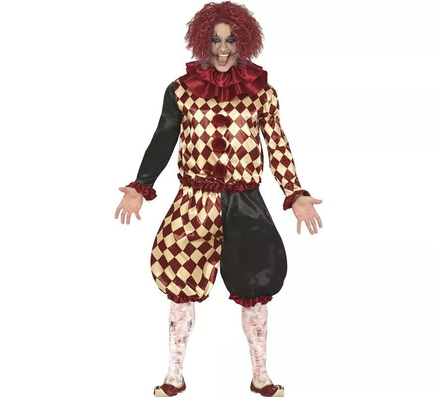 Translation missing: es.Disfraz de Payaso del Horror a Cuadros para hombre