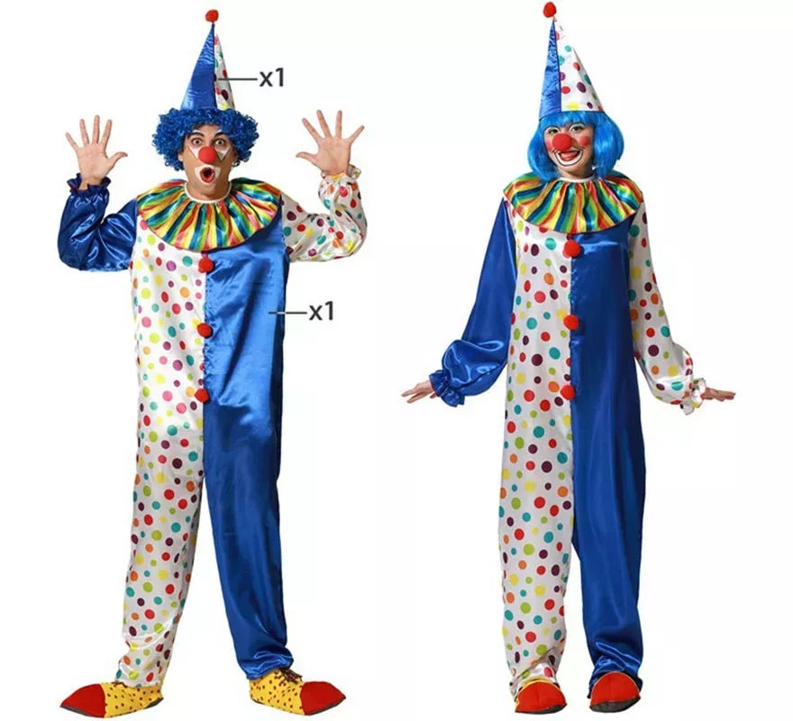 Translation missing: it.Disfraz de Payaso festivo para adulto