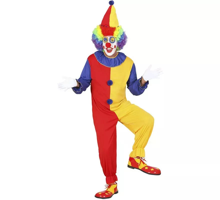 Disfraz de Payaso Gracioso para adulto